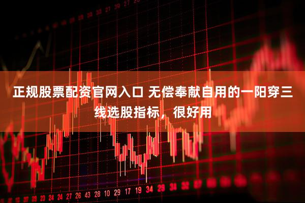 正规股票配资官网入口 无偿奉献自用的一阳穿三线选股指标，很好用